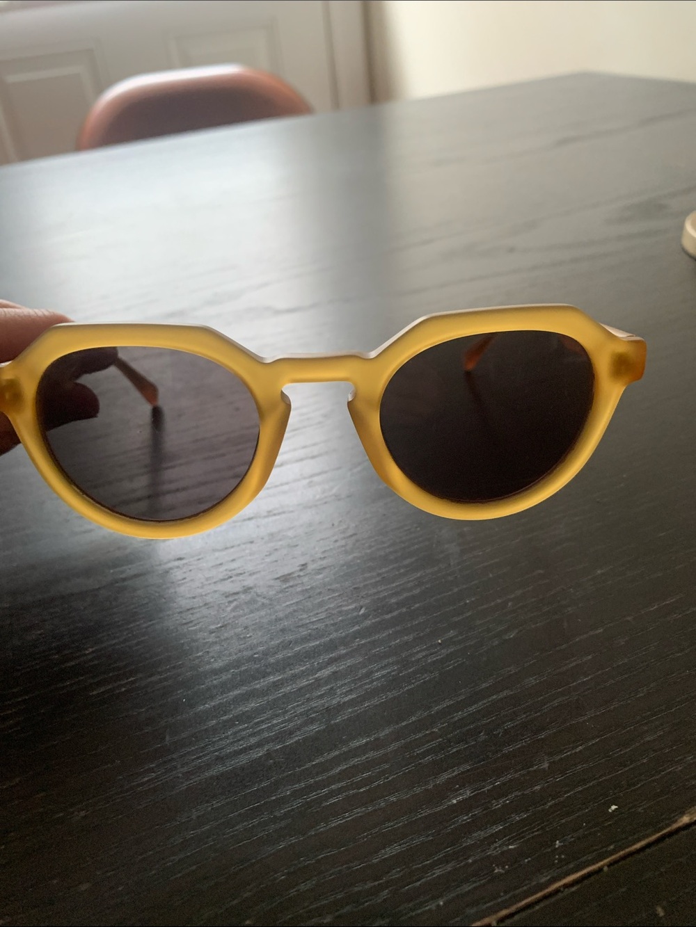 Archy Welfare Cooper sunglasses mustard color unisex Excellent